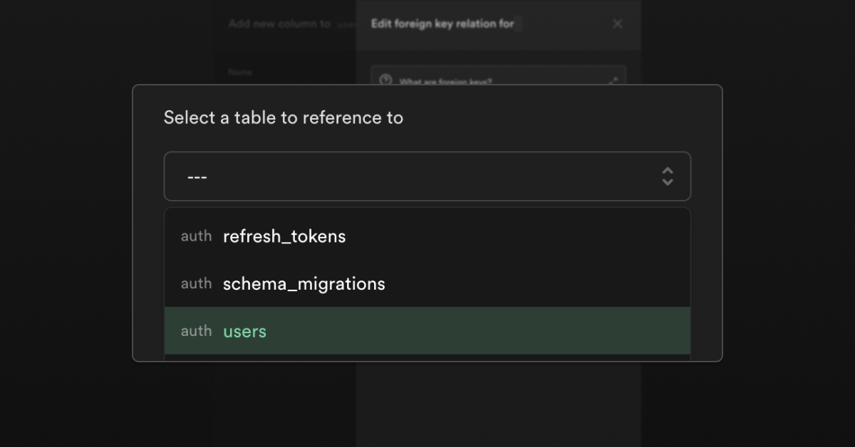 Cross-schema relationships